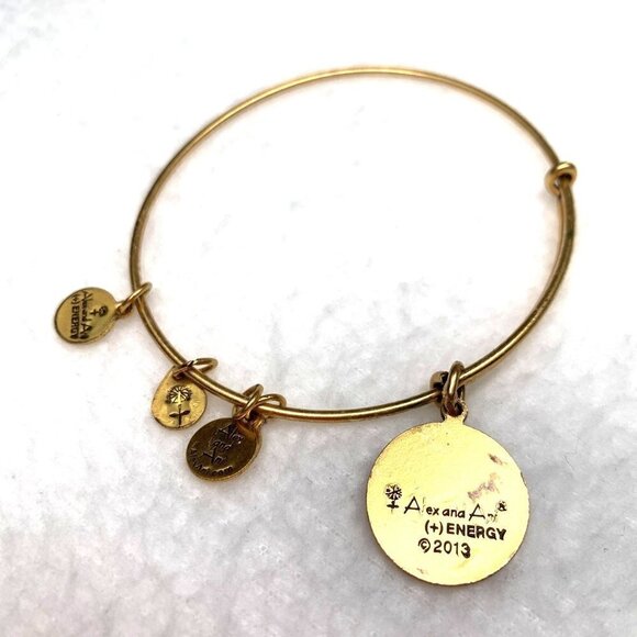 Alex and Ani Path of Life Charm Bracelet - Gold, Expands 2"- 3.5" - Picture 2 of 2